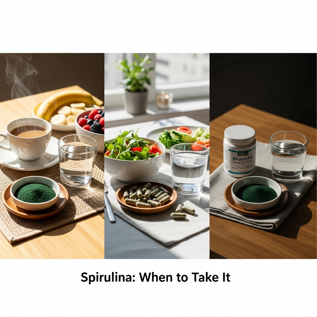 À quel moment de la journée prendre spiruline