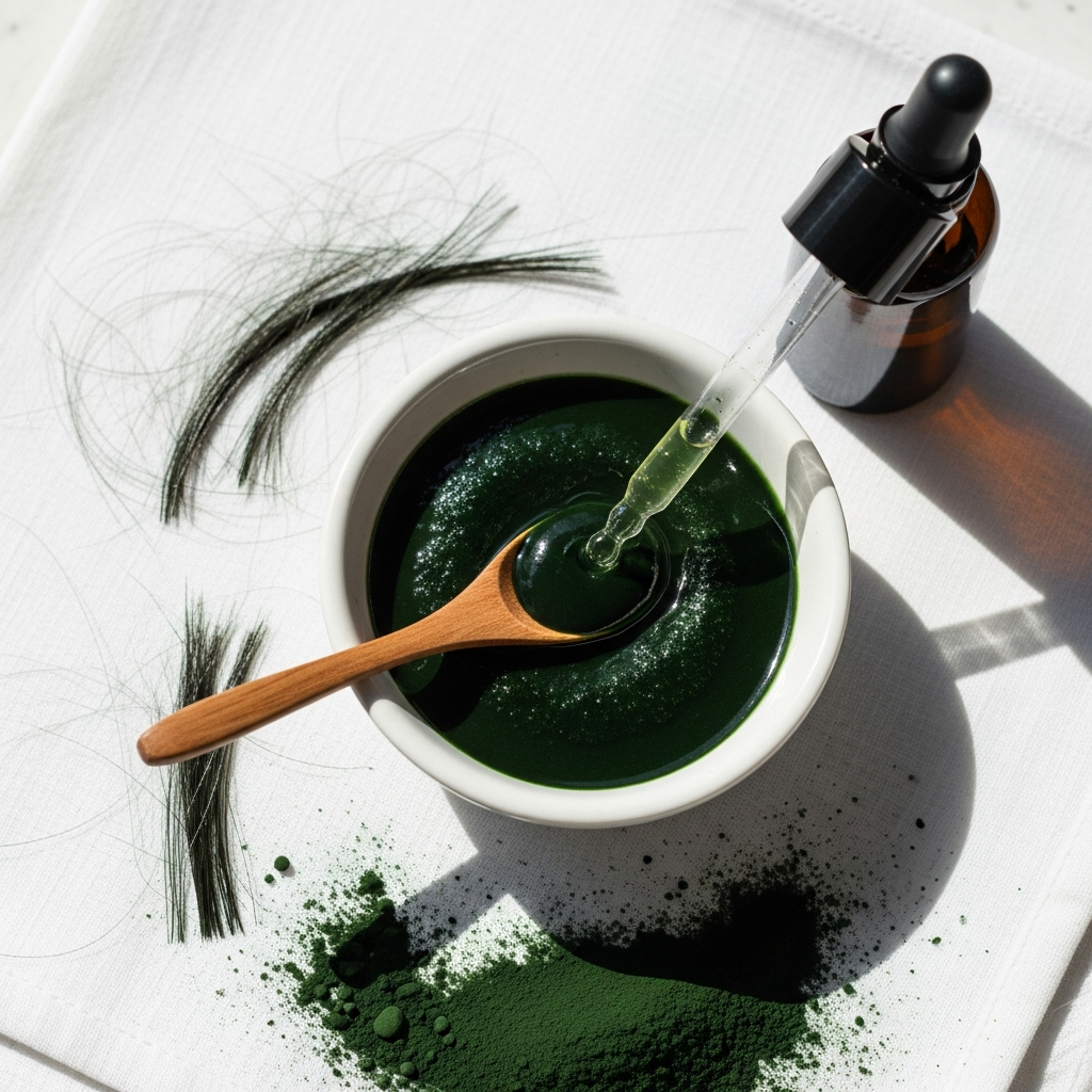 Spiruline cheveux cassants fragiles traitement