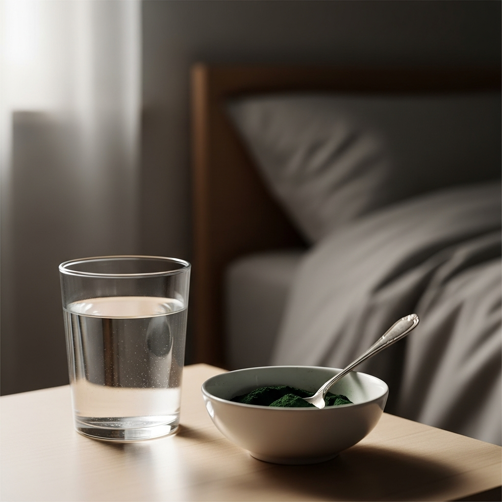 Spiruline prise le soir avant coucher sommeil