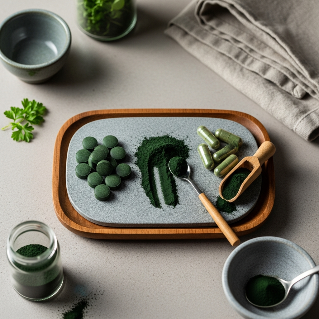 Spiruline tablettes poudre lequel format absorbe mieux